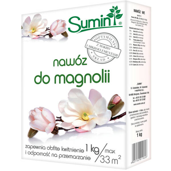  Sumin nawóz do magnolii 1 kg optymalny skład