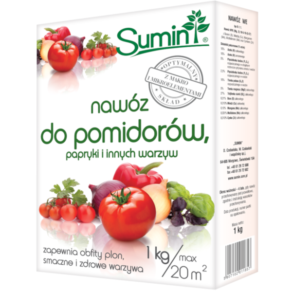  Sumin nawóz do pomidorów papryki i innych warzyw 1kg optymalny skład